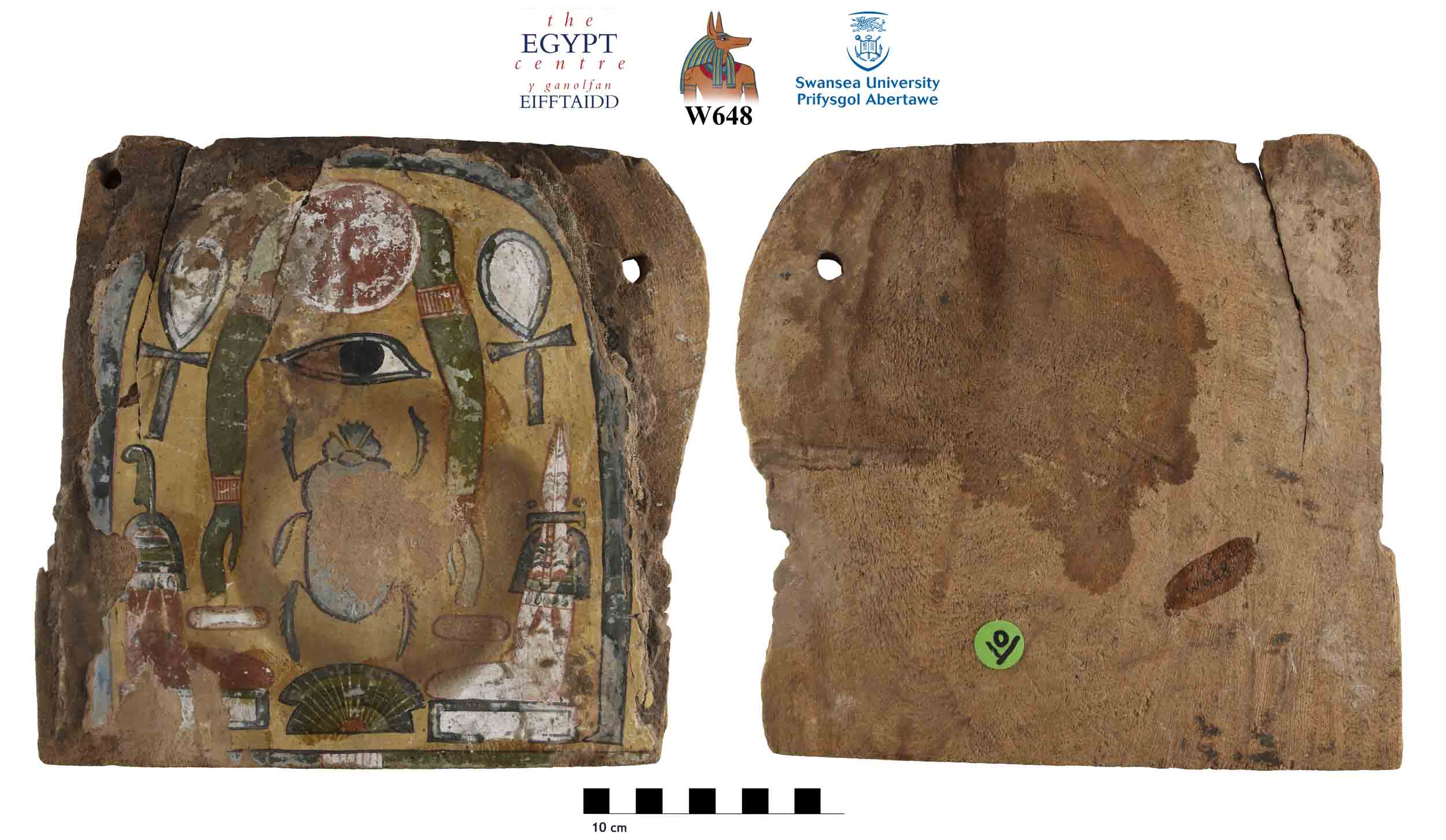 Image for: Foot panel of a coffin